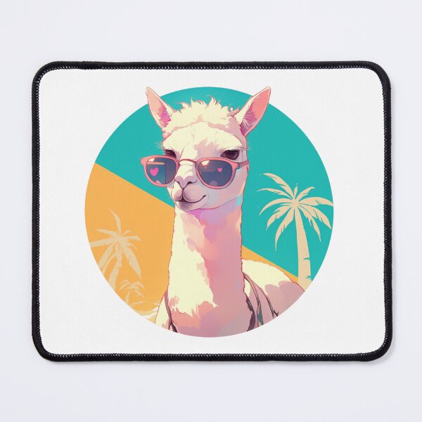 Item preview, Lama at a beach // Cool Lama // Cool Animal // Beach // Chill out // Llama designed and sold by SMARTKIT DESIGNAGENCY.