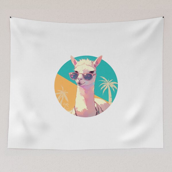 Item preview, Lama at a beach // Cool Lama // Cool Animal // Beach // Chill out // Llama designed and sold by SMARTKIT  DESIGNAGENCY.