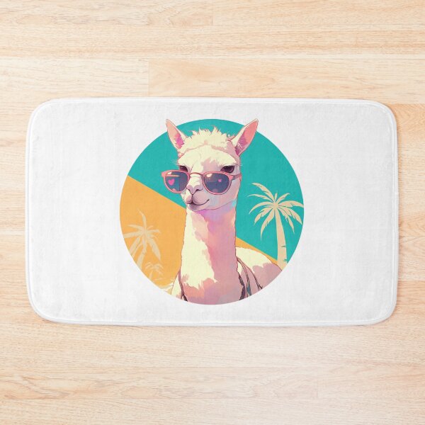 Item preview, Lama at a beach // Cool Lama // Cool Animal // Beach // Chill out // Llama designed and sold by SMARTKIT  DESIGNAGENCY.