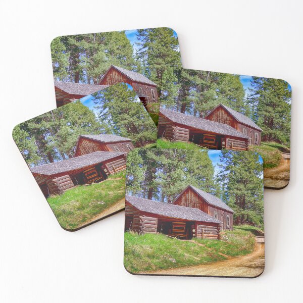 Item preview, The Livery Shed and Hanifen House - Garnet Ghost Town, MT designed and sold by Kathy Weaver.