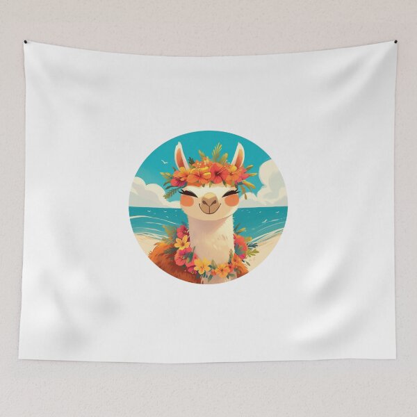 Item preview, Lama at a beach // Cool Lama // Cool Animal // Beach // Chill out // Llama designed and sold by SMARTKIT  DESIGNAGENCY.