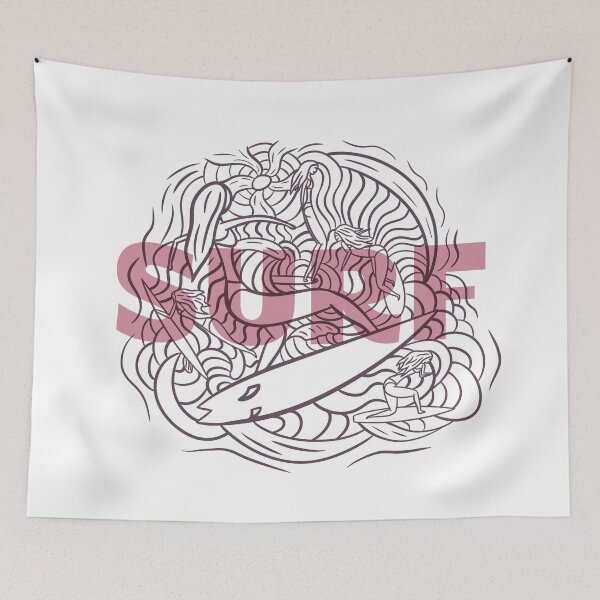 Item preview, Surf Doodle Text Pink designed and sold by JDP--Designs.