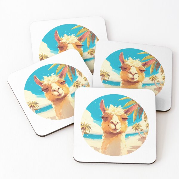 Item preview, Lama at a beach // Cool Lama // Cool Animal // Beach // Chill out // Llama designed and sold by SMARTKIT  DESIGNAGENCY.