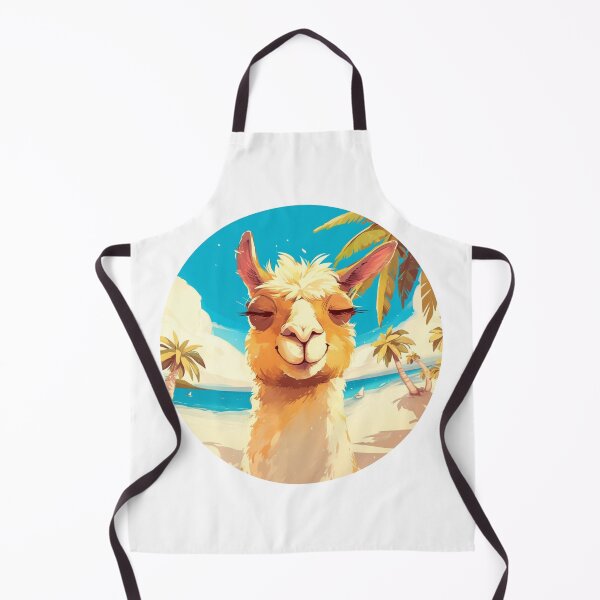 Item preview, Lama at a beach // Cool Lama // Cool Animal // Beach // Chill out // Llama designed and sold by SMARTKIT DESIGNAGENCY.
