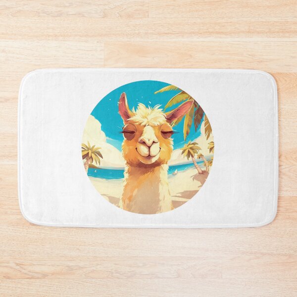 Item preview, Lama at a beach // Cool Lama // Cool Animal // Beach // Chill out // Llama designed and sold by SMARTKIT  DESIGNAGENCY.