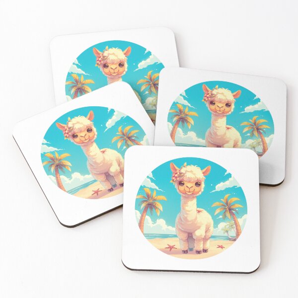 Item preview, Lama at a beach // Cool Lama // Cool Animal // Beach // Chill out // Llama designed and sold by SMARTKIT  DESIGNAGENCY.