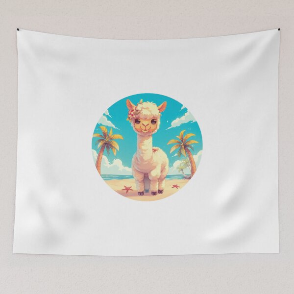 Item preview, Lama at a beach // Cool Lama // Cool Animal // Beach // Chill out // Llama designed and sold by SMARTKIT  DESIGNAGENCY.