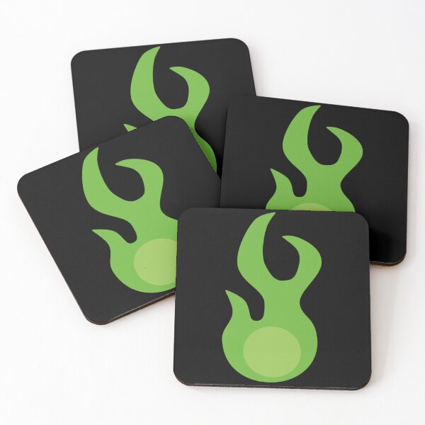 Item preview, Green Fire Icon designed and sold by galaxydaydreams.