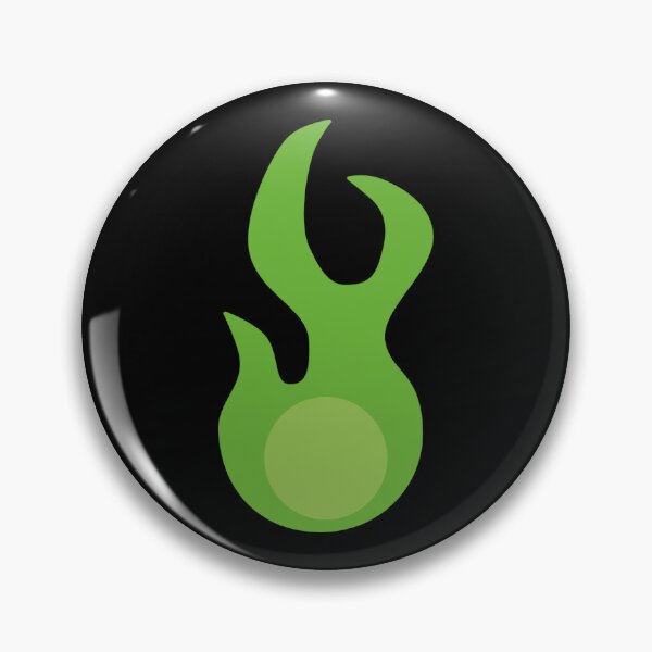Item preview, Green Fire Icon designed and sold by galaxydaydreams.