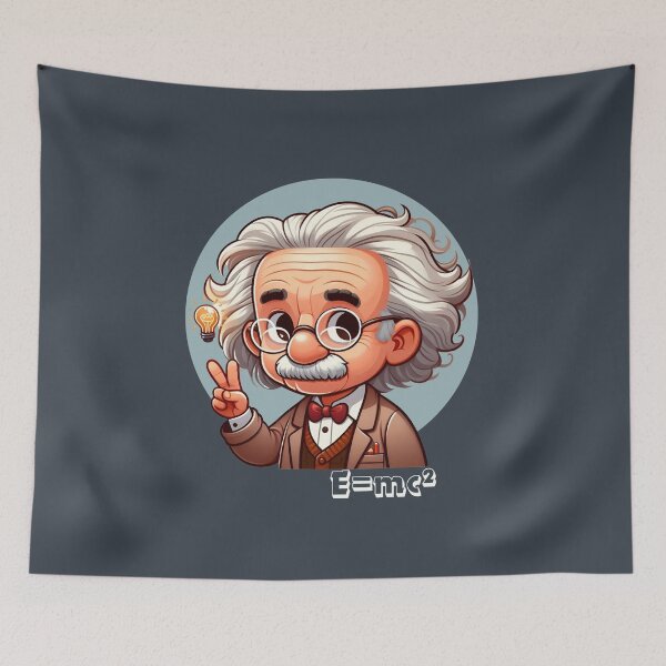 Item preview, Albert Einstein Portrait designed and sold by MusesWhispers.