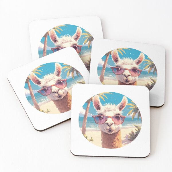Item preview, Lama at a beach // Cool Lama // Cool Animal // Beach // Chill out // Llama designed and sold by SMARTKIT  DESIGNAGENCY.