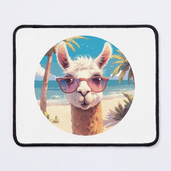Item preview, Lama at a beach // Cool Lama // Cool Animal // Beach // Chill out // Llama designed and sold by SMARTKIT  DESIGNAGENCY.