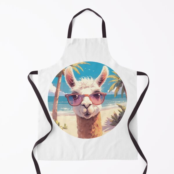Item preview, Lama at a beach // Cool Lama // Cool Animal // Beach // Chill out // Llama designed and sold by SMARTKIT DESIGNAGENCY.