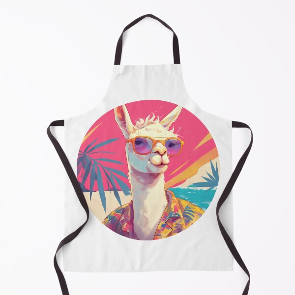 Item preview, Lama at a beach // Cool Lama // Cool Animal // Beach // Chill out // Llama designed and sold by SMARTKIT DESIGNAGENCY.