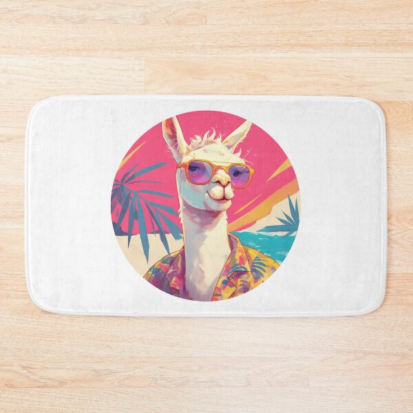 Item preview, Lama at a beach // Cool Lama // Cool Animal // Beach // Chill out // Llama designed and sold by SMARTKIT  DESIGNAGENCY.