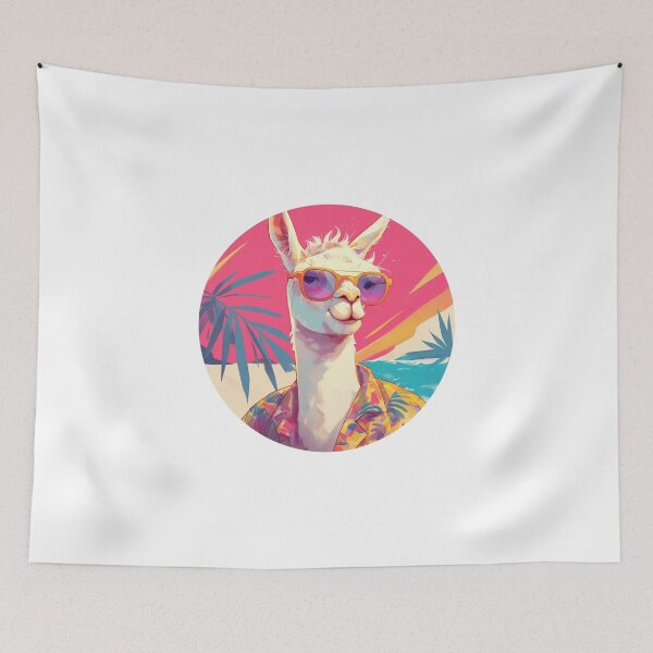 Item preview, Lama at a beach // Cool Lama // Cool Animal // Beach // Chill out // Llama designed and sold by SMARTKIT  DESIGNAGENCY.