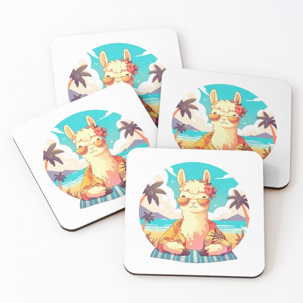Item preview, Lama at a beach // Cool Lama // Cool Animal // Beach // Chill out // Llama designed and sold by SMARTKIT  DESIGNAGENCY.