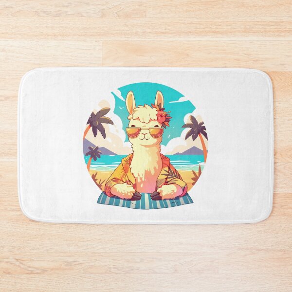 Item preview, Lama at a beach // Cool Lama // Cool Animal // Beach // Chill out // Llama designed and sold by SMARTKIT  DESIGNAGENCY.
