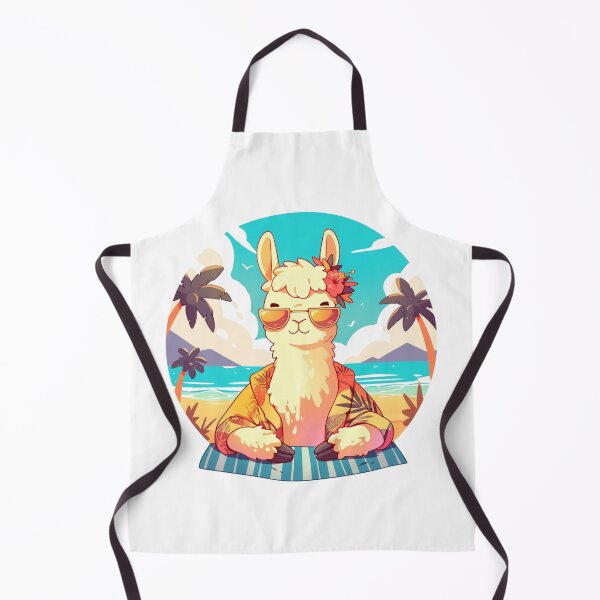 Item preview, Lama at a beach // Cool Lama // Cool Animal // Beach // Chill out // Llama designed and sold by SMARTKIT DESIGNAGENCY.