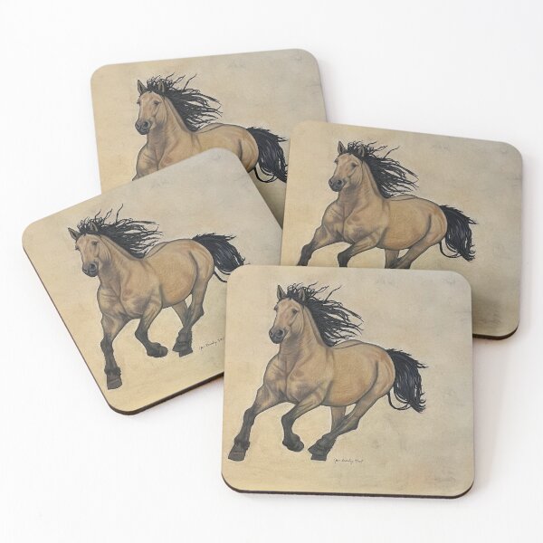 Item preview, JBA-Buckskin Horse designed and sold by JoanBeaudryART.