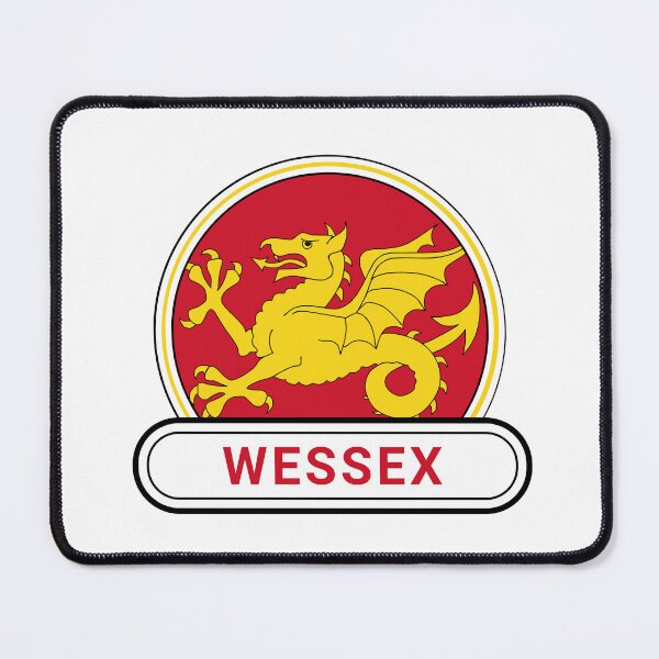 Item preview, England History Wessex Country Badge - Wessex Flag Wyvern Dragon designed and sold by chrisrivait.