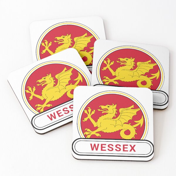 Item preview, England History Wessex Country Badge - Wessex Flag Wyvern Dragon designed and sold by chrisrivait.