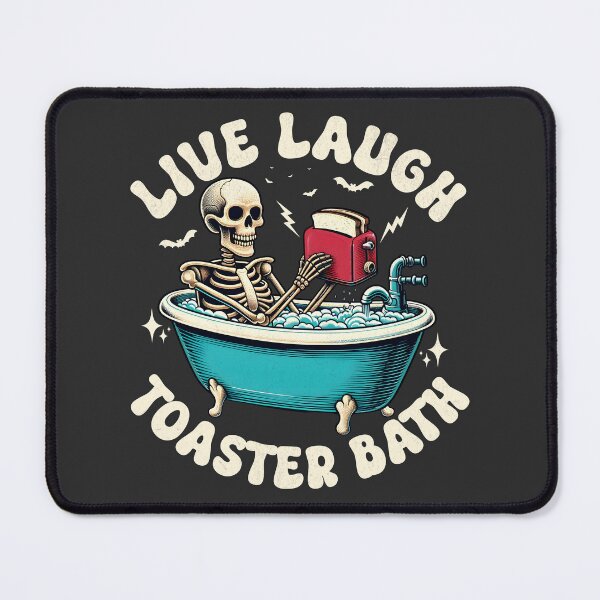 Item preview, Live Laugh Toaster Bath - Bathing Skeleton designed and sold by Beanster-nl.