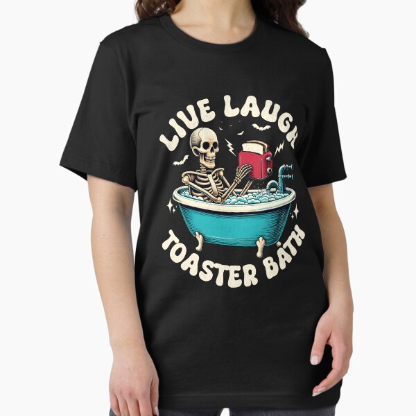 Item preview, Live Laugh Toaster Bath - Bathing Skeleton designed and sold by beansterp.