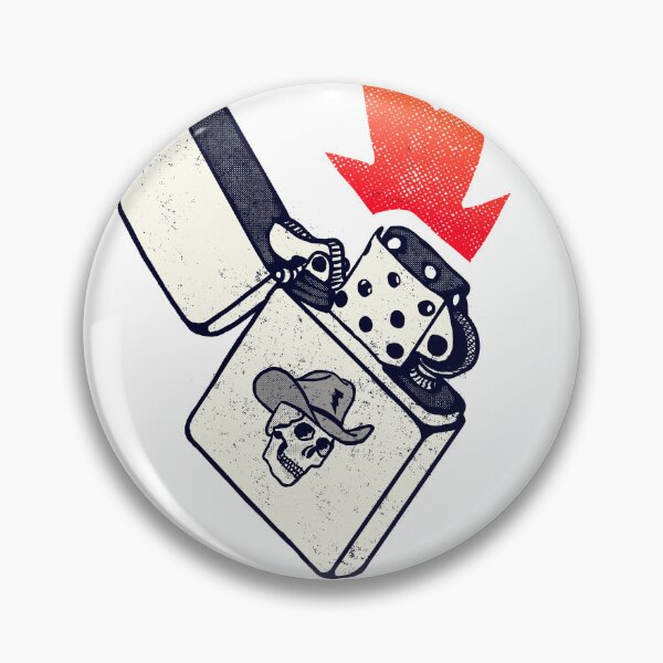 Item preview, Zippo lighter cowboy skeleton with flame designed and sold by AmerMichel.