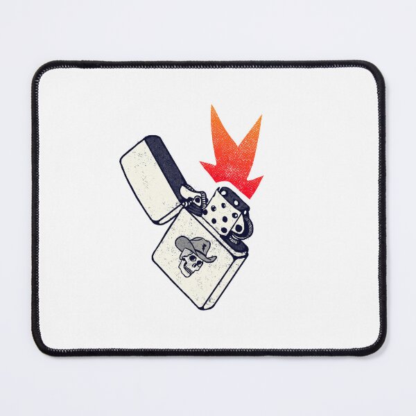 Item preview, Zippo lighter cowboy skeleton with flame designed and sold by AmerMichel.