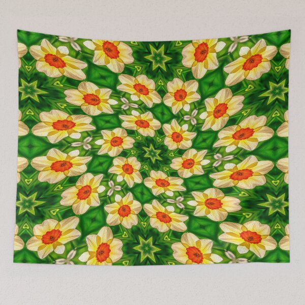 Item preview, Easter Bell Flowers Pattern designed and sold by Patternflower.