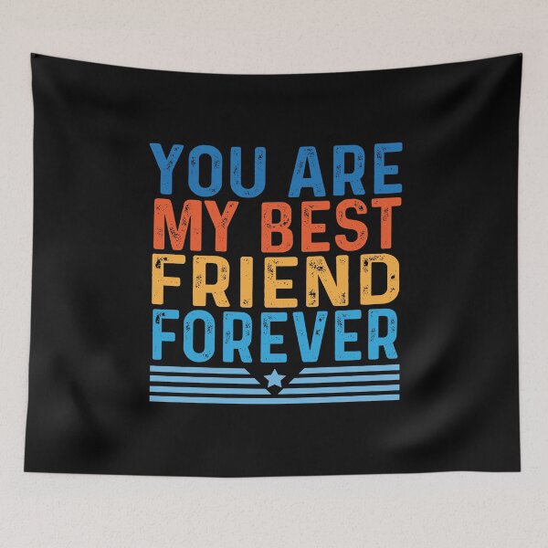 Item preview, Happy Friendship Day: You Are My Best Friend Forever Typography T-Shirts designed and sold by Techflare.