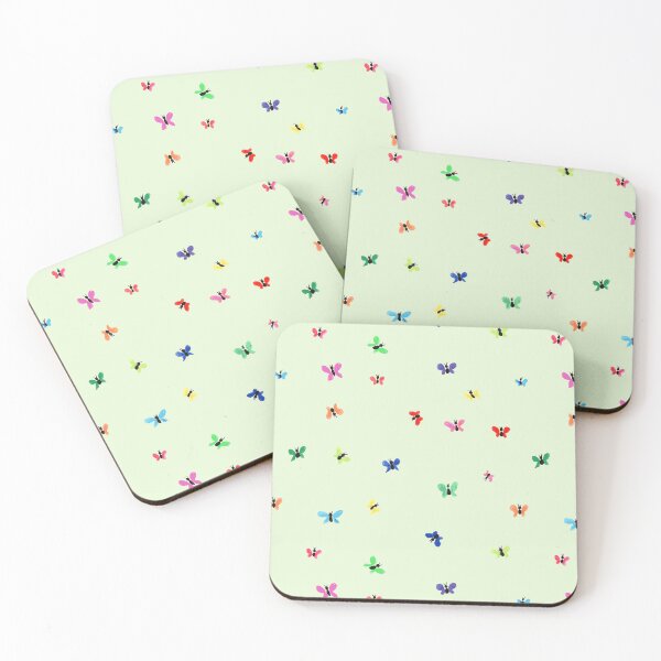 Item preview, Small butterflies on light green designed and sold by by Mònica Roca.