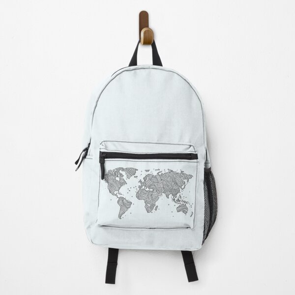 Item preview, Map of the Continents with a Tribal Pattern. designed and sold by SerenPrintables.