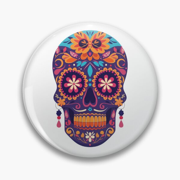 Item preview, Dia de los Muertos Sugar skull designed and sold by Coastal Garden Design Studio.