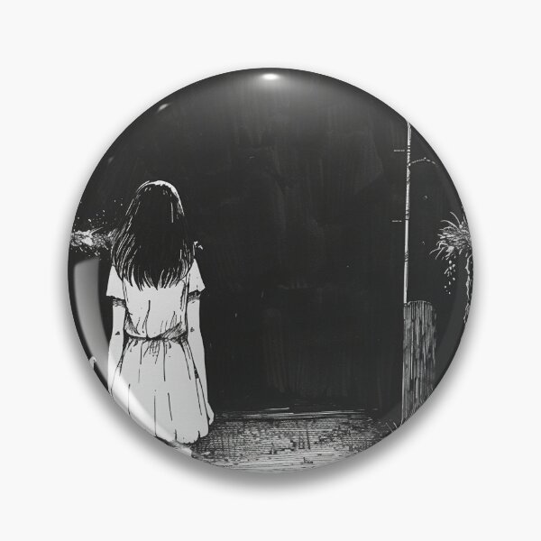 Item preview, into the void - black and white horror manga anime girl designed and sold by ForsakenFrames.