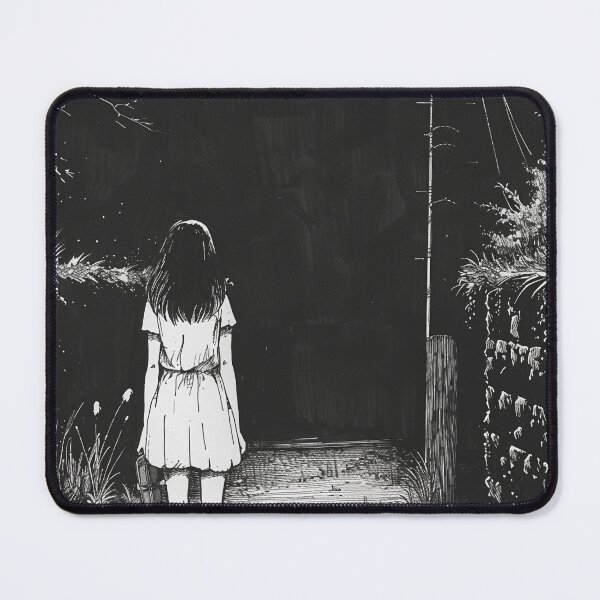 Item preview, into the void - black and white horror manga anime girl designed and sold by ForsakenFrames.