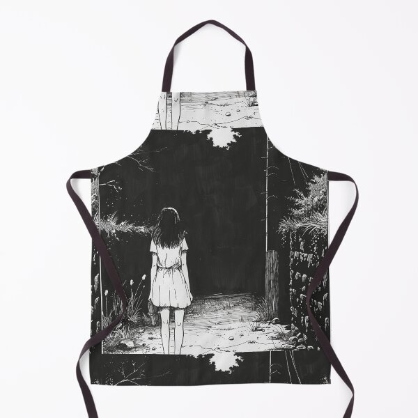 Item preview, into the void - black and white horror manga anime girl designed and sold by ForsakenFrames.
