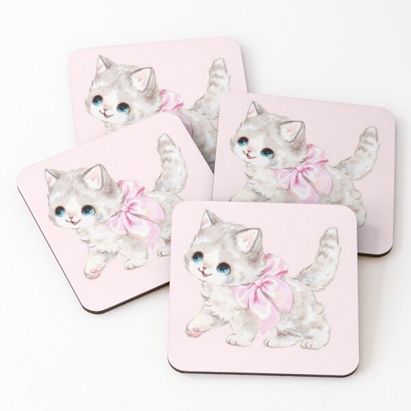 Item preview, Vintage Cat with bow. designed and sold by Lily  Bloom.