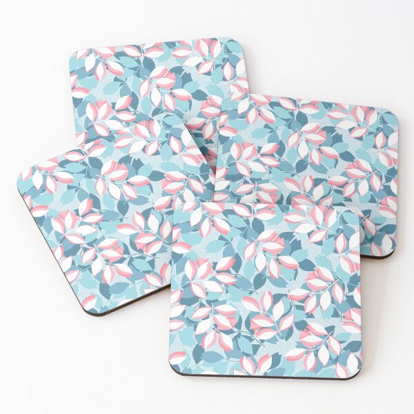 Item preview, Pastel leaves, Light blue version designed and sold by Alex  Blud.