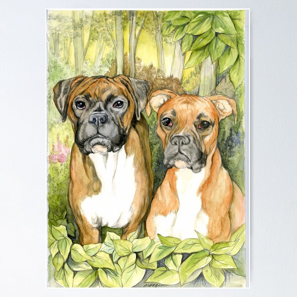Item preview, Boxer Dogs designed and sold by morgansartworld.