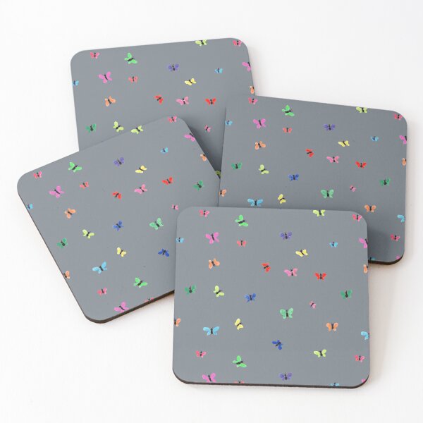Item preview, Small butterflies on grey designed and sold by by Mònica Roca.