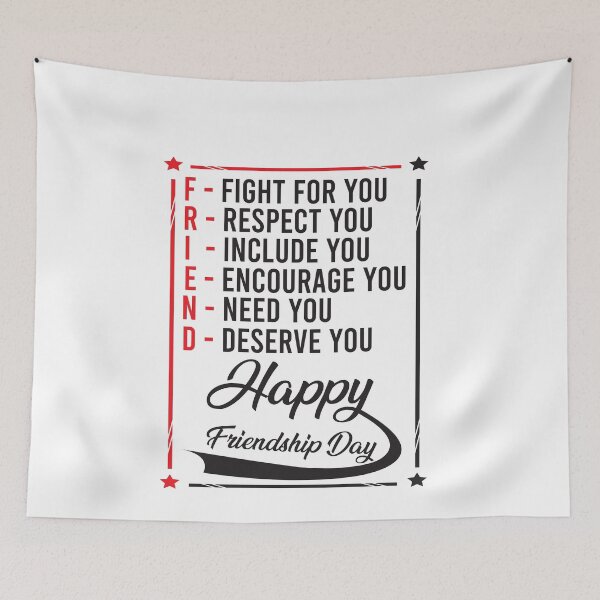 Item preview, Happy Friendship Day: Friends Meaning Typography T-Shirts designed and sold by Techflare.