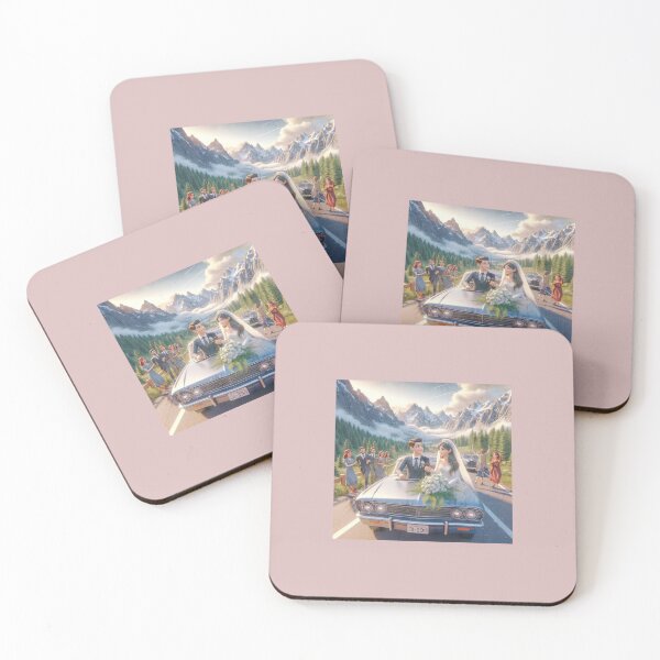 Item preview, Alpine Love Just Married on Mountain Peaks designed and sold by choder61.