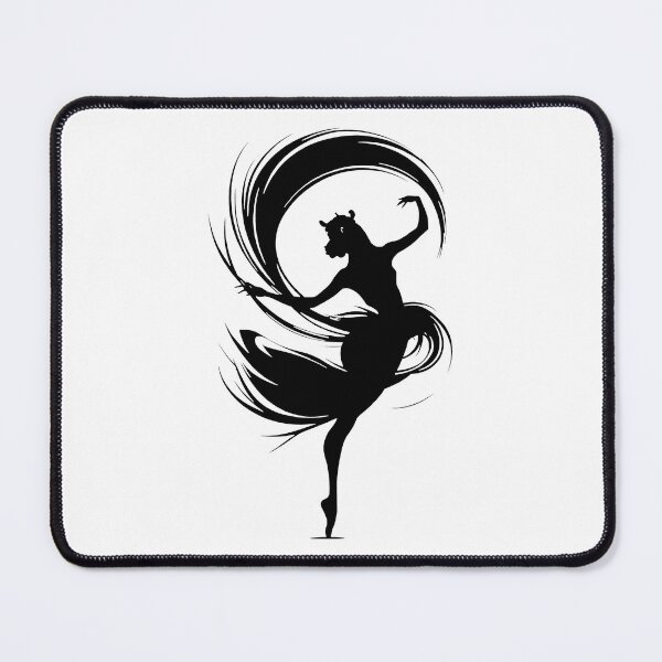 Item preview, Black and White Ballerina Hippo: Graceful Steps from an Unlikely Dancer designed and sold by SplashTastic.
