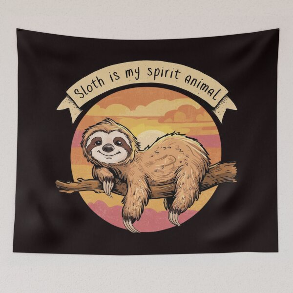 Item preview, sloth lounging designed and sold by aipaint.