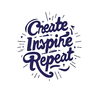 Artwork thumbnail, Create, Inspire, Repeat by EricDesignStore