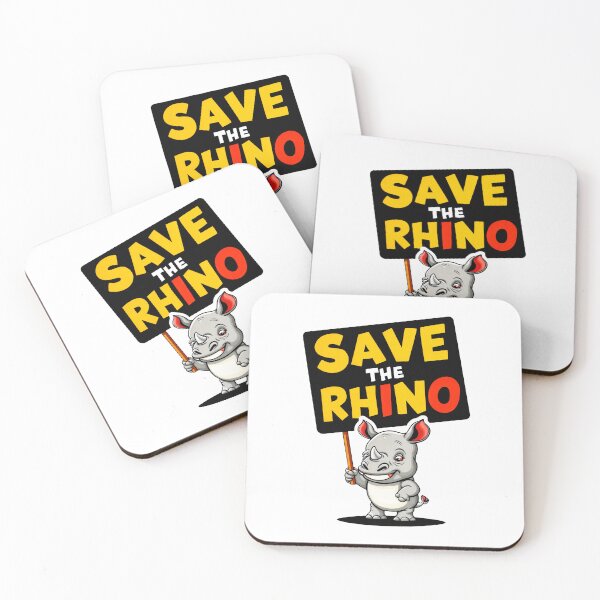 Item preview, SAVE THE RHINO: Stand Up for Endangered Species designed and sold by SplashTastic.