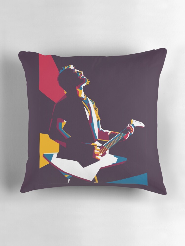 Thumbnail 3 of 4, Pillow, James Pop Art designed and sold by hellofanverse.
