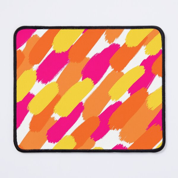 Item preview, Pink, Orange and Yellow Paint Brush Stroke Style Diagonal Abstract designed and sold by OneThreeSix.